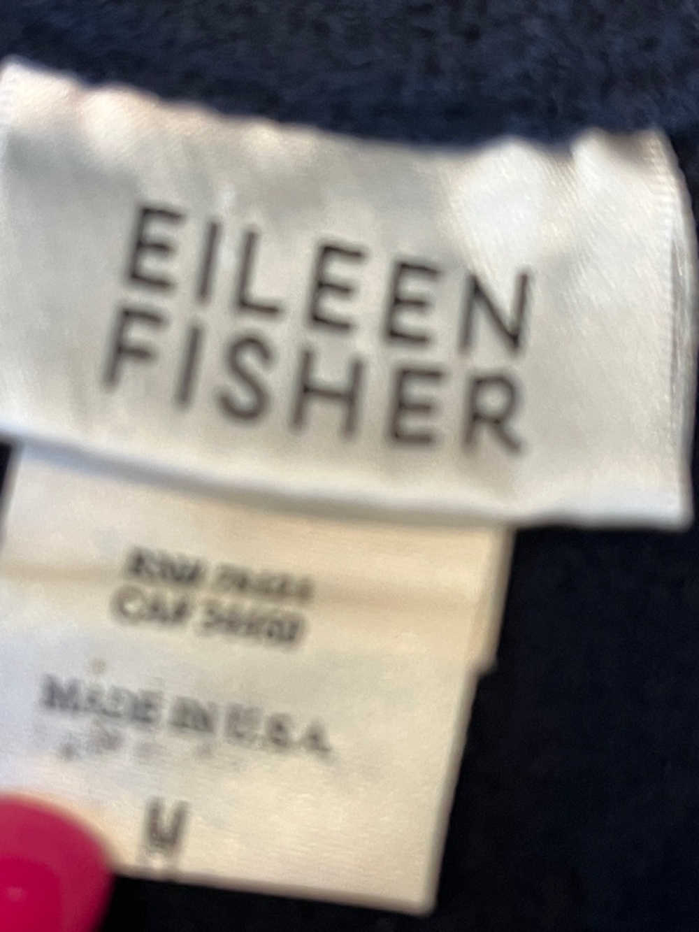 Vintage Eileen Fisher 100% Wool Maxi Skirt - Navy Blue - Size M - Picture 4 of 4